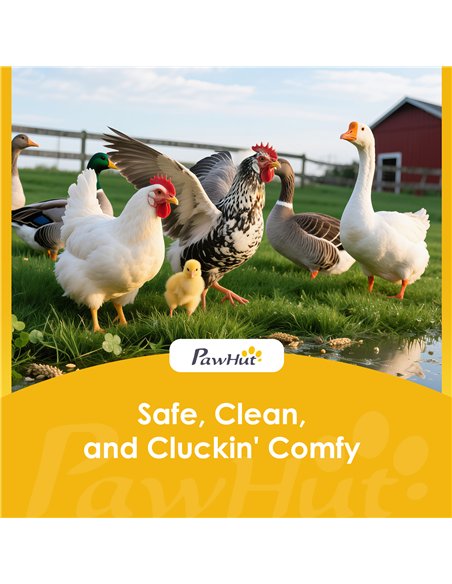PawHut Large Chicken Coop, Wooden Outdoor Chicken Cage Poultry Hen House with Nesting Box - pic 195989 | FastDaddyshop