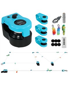 PawHut Interactive Cat Toy for Indoor Kittens & Adult with Adjustable Speed, DIY Track & Mouse Sound