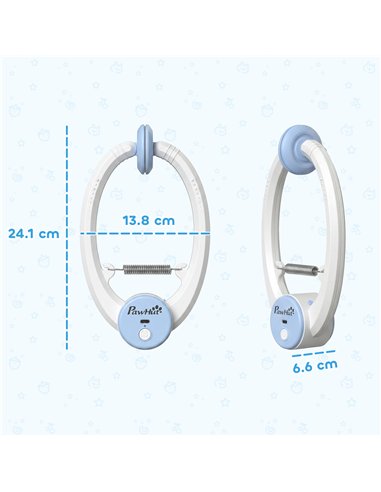 PawHut Interactive Cat Toys for Indoor Kittens & Adult USB Rechargeable Door Hanging Bouncing Mouse Teaser
