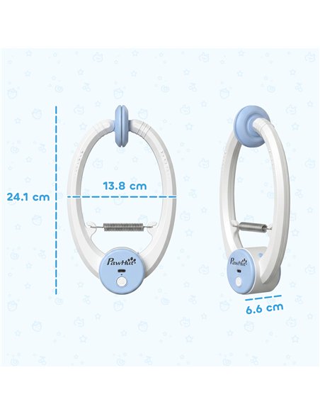 PawHut Interactive Cat Toys for Indoor Kittens & Adult USB Rechargeable Door Hanging Bouncing Mouse Teaser - pic 196181 | FastDaddyshop