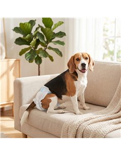 PawHut Disposable Dog Diapers Female for M Dogs Incontinence or Excitable Urination and Training 48 Count 2
