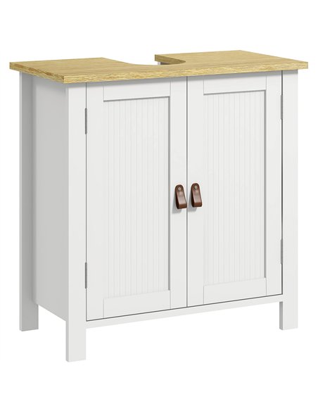 kleankin Under Sink Bathroom Cabinet for Basin without Pedestal - White - pic 196315 | FastDaddyshop