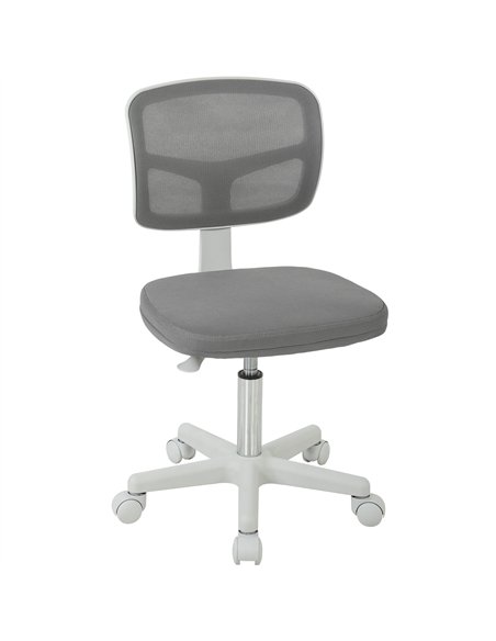 Vinsetto Small Office Chair without Arms, Ergonomic Swivel Mesh Desk Chair with Curved Back, Dark Grey - pic 196432 | FastDaddyshop