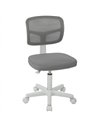 Vinsetto Small Office Chair without Arms, Ergonomic Swivel Mesh Desk Chair with Curved Back, Dark Grey