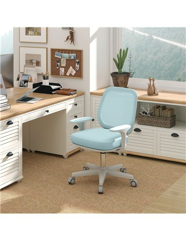 Vinsetto 44-56cm Mesh Back Office Chair - Light Green