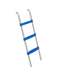 SPORTNOW Trampoline Ladder, 3-Steps with Horizontal Wide Steps, Universal Hook, Galvanised Steel Frame, 150kg Load Capacity