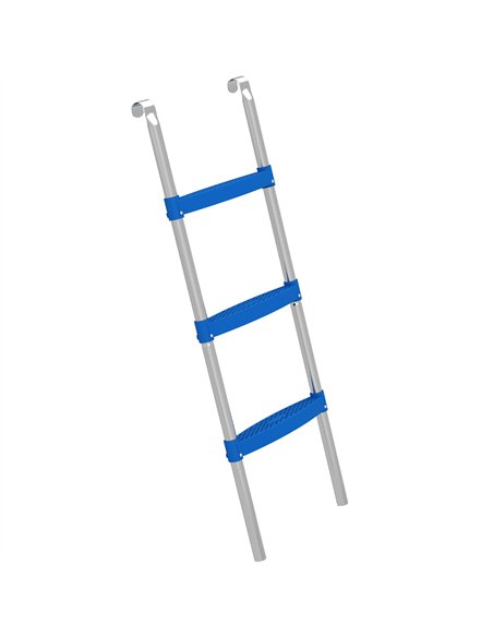 SPORTNOW Trampoline Ladder, 3-Steps with Horizontal Wide Steps, Universal Hook, Galvanised Steel Frame, 150kg Load Capacity - pic 196477 | FastDaddyshop