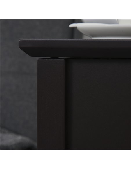 HOMCOM End Table, Narrow Side Table with Flip Top , Shelf, Dark Coffee - pic 196503 | FastDaddyshop