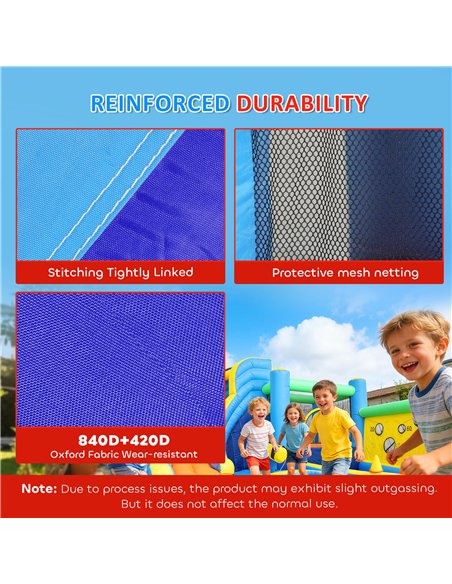 AIYAPLAY 8 in 1 Bouncy Castle for Kids, Inflatable Bounce House with Slide, Pool (Ball Pit), Water Cannon for Indoor Outdoor - pic 196643 | FastDaddyshop