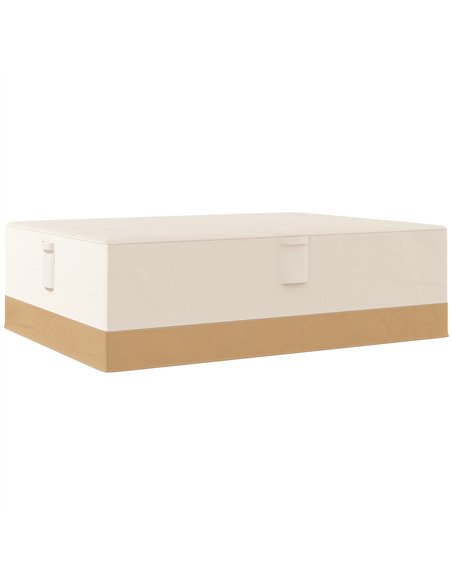 Outsunny Garden Furniture Covers Waterproof, 600D Oxford Outdoor Furniture Cover with 4 Air Vents, 275 x 208 x 78 cm, Beige - pic 196693 | FastDaddyshop