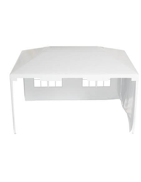 Outsunny 3 x 4 m Garden Gazebo Shelter Marquee Party Tent with 2 Sidewalls for Patio Yard Outdoor, White - pic 19670 | FastDaddyshop