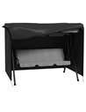 Outsunny 205 x 124cm Three-Seater Swing Chair Protective Cover Black