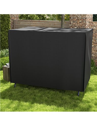 Outsunny 205 x 124cm Three-Seater Swing Chair Protective Cover Black