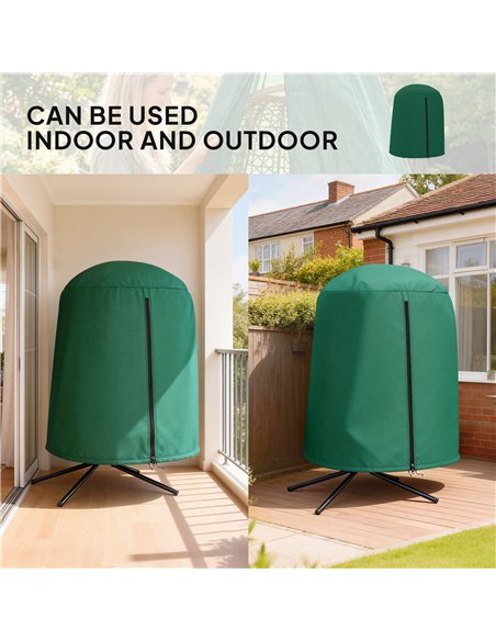 Outsunny 190 x Φ128cm Hanging Egg Chair Furniture Cover - Green - pic 196725 | FastDaddyshop
