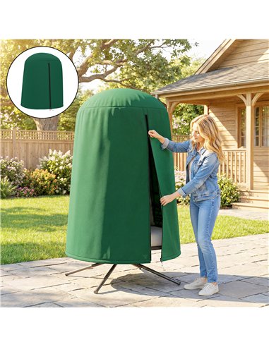 Outsunny 190 x Φ128cm Hanging Egg Chair Furniture Cover - Green