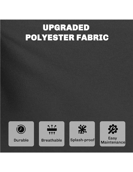 Outsunny 7-Piece Patio Furniture Cushions, Outdoor Loveseat Cushion with Removable Covers for Rattan Furniture, 60x60 cm, Black - pic 196768 | FastDaddyshop