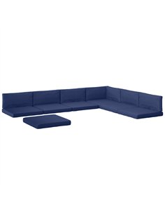 Outsunny 14-piece Dining Set Cushions - Dark Blue