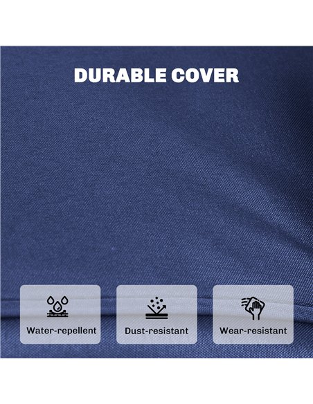 Outsunny 14-piece Dining Set Cushions - Dark Blue - pic 196787 | FastDaddyshop