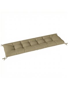 Outsunny Sun Lounger Cushion, Memory Foam Patio Chair Cushion with Ties, Outdoor Seat Pad Fits 190 x 60 cm Lounger, Sand