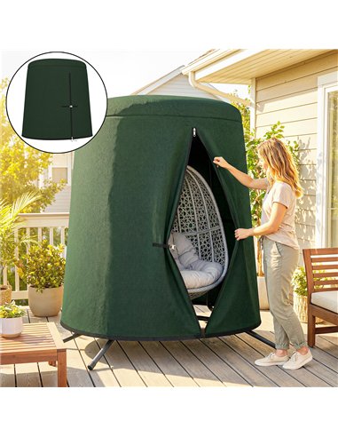 Outsunny 196 x 230 cm Hanging Egg Chair Protective Cover - Green