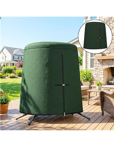 Outsunny 196 x 230 cm Hanging Egg Chair Protective Cover - Green