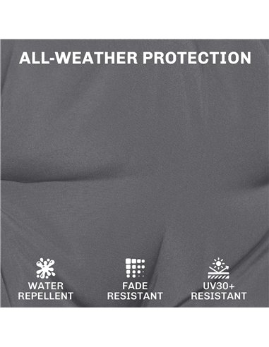 Outsunny Outdoor Chair Seat Cushions Set of 2, Garden Chair Cushions with 7cm Thick Foam & Ties, Dark Grey