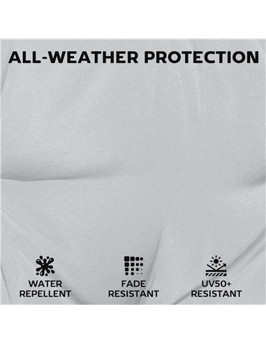 Outsunny Set of 6 Outdoor Seat Cushions with Machine Washable Cover, Water Repellent Seat Cushions Light Grey