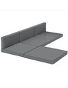 Outsunny 7-Piece Patio Furniture Cushions, Outdoor Loveseat Cushion with Removable Covers for Rattan Furniture, 60x60 cm, Dark G