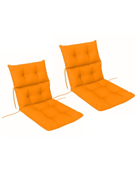 Outsunny Set of 2 Rocking Chair Padded Seat Cushions - Orange - pic 197188 | FastDaddyshop