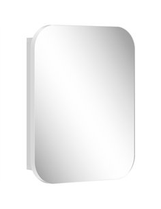 HOMCOM Bathroom Medicine Cabinet with Mirror, Bathroom Wall Cabinet with Adjustable Shelves, Soft Close Hinges, White