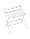 HOMCOM 81.5 cm Folding Computer Desk with Monitor Shelf - White