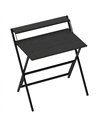 HOMCOM 81.5 cm Folding Computer Desk with Monitor Shelf - Black
