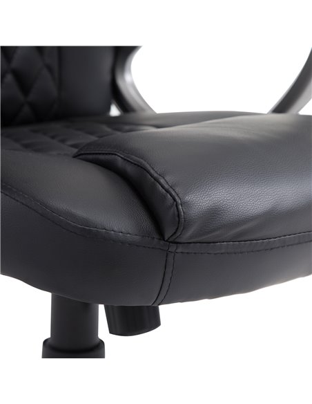 HOMCOM Racing Gaming Sports Chair Swivel Desk Chair Executive Leather Office Chair Computer PC chairs Height Adjustable Armchair - pic 19752 | FastDaddyshop