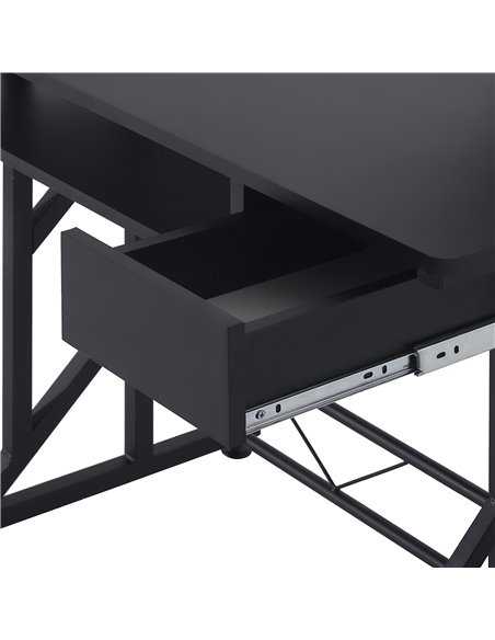 HOMCOM Computer PC Desk with Display Stand, Sliding Keyboard Tray Drawer, Host Box Shelf, Black - pic 19770 | FastDaddyshop