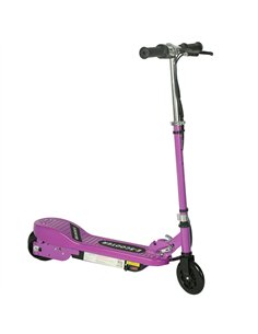 HOMCOM Foldable Electric Kids Scooter, Ride-on for Ages 7-14 Years, Purple