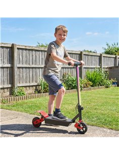 AIYAPLAY Foldable Kids Electric Scooter with LCD Display, Dual Shock Absorption, Up to 15 KM/H, Max Range 6 KM for Age 6-14, Red 2