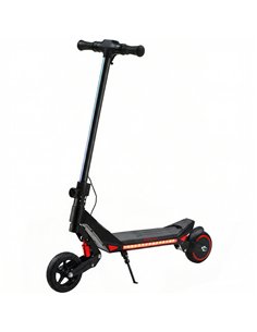 SPORTNOW Electric Scooter for Kids, Foldable E Scooter for Age Age 6+ with LED Display, RGB lights, Up to 16km/h, Black
