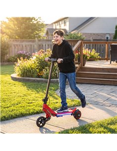 SPORTNOW Electric Scooter for Kids, Foldable E Scooter for Age Age 6+ with LED Display, RGB lights, Up to 16km/h, Red 2