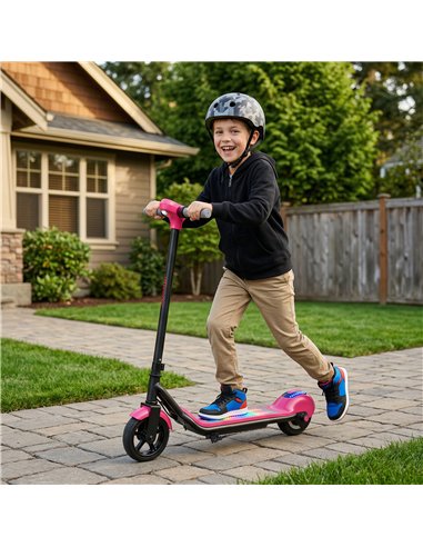 SPORTNOW Electric Scooter for Kids, with LED Display, Pink
