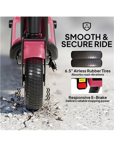 SPORTNOW Electric Scooter for Kids, with LED Display, Pink