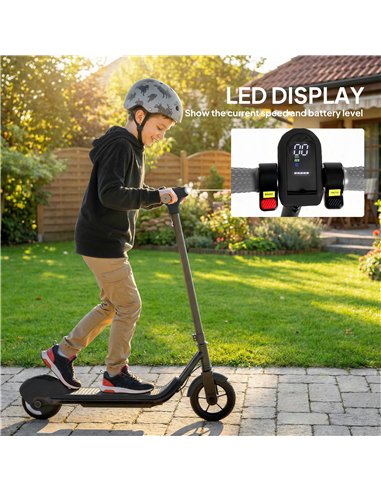 SPORTNOW Electric Scooter for Kids, with LED Display, Green