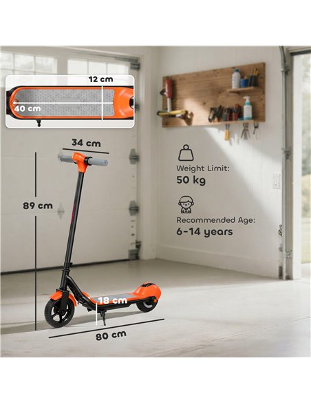 SPORTNOW Electric Scooter for Kids, with LED Display, Green - pic 197955 | FastDaddyshop