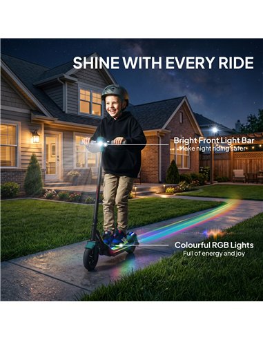 SPORTNOW Electric Scooter for Kids, with LED Display, Green