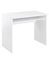 HOMCOM Computer Writing Desk with Storage Compartment, 90W x 50 Dcm, White