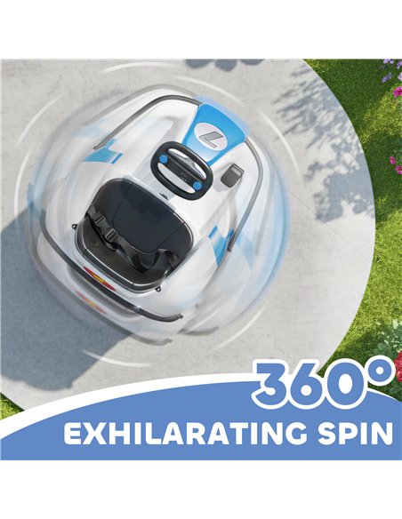 AIYAPLAY Kids Bumper Car with 360-Degree Rotation, 6V Electric Ride On Car with Music and Horn for 3-8 Years Old, Blue - pic 198011 | FastDaddyshop