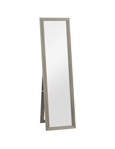 HOMCOM Full Length Mirror, 37 x 157 cm, Hanging or Freestanding, Rectangular Full Body Mirror for Living Room, Bedroom, Grey