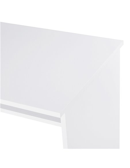 HOMCOM Computer Writing Desk with Storage Compartment Workstation Learning Center for Home Office 90W x 50D(cm) - White - pic 19806 | FastDaddyshop