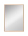 HOMCOM Wall Bathroom Mirror, 70 x 50 cm Wall-Mounted Mirror for Living Room, Bedroom, Hallway, Natural Wood