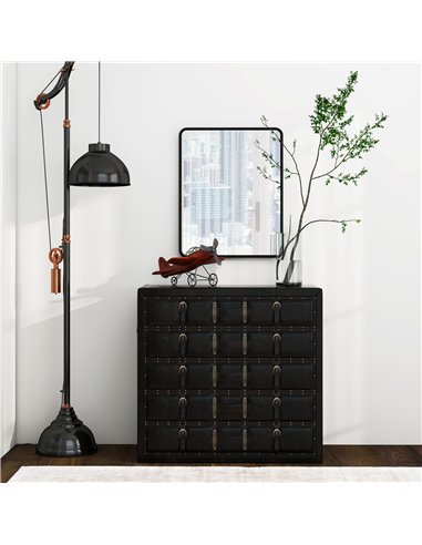 HOMCOM Rectangular Wall Mirror with HD Glass - Black