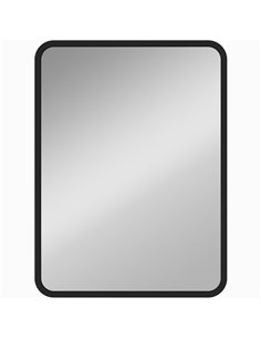 HOMCOM Rectangular Wall Mirror with HD Glass - Black